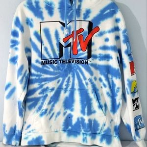 An MTV tie-dye hoodie, the size is Small